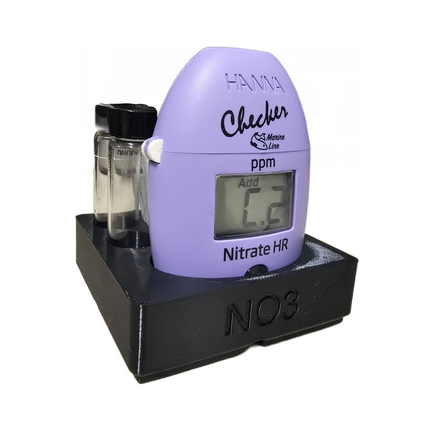 Reef Dealer 3D-Printed Hanna HR Nitrate Checker Organizer – Black PETG, 100% Reef-Safe